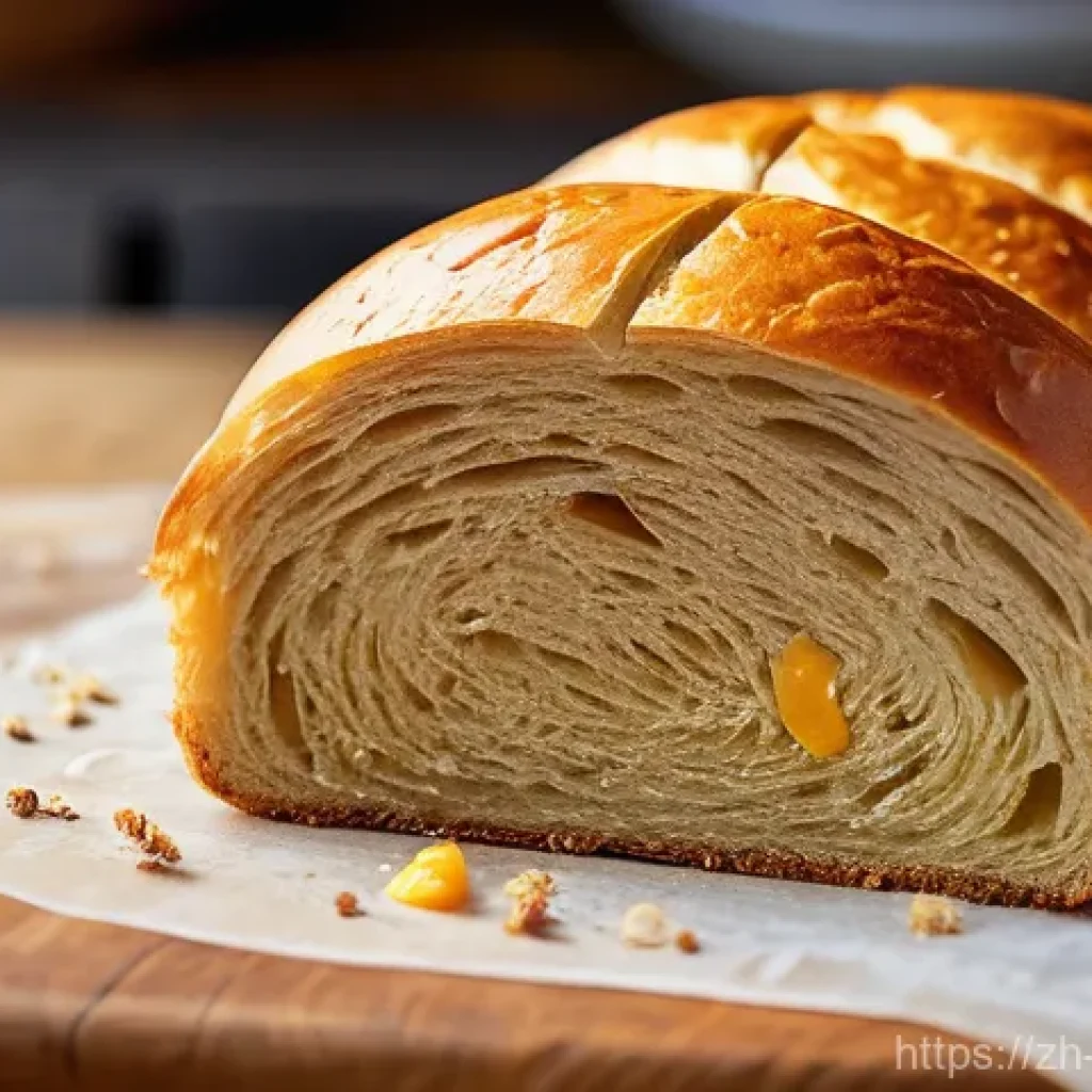 제과제빵 레시피 창작 노하우 - **Image Prompt 1: Savory-Sweet Fusion European Bread**
A close-up, high-angle shot of a rustic, ...